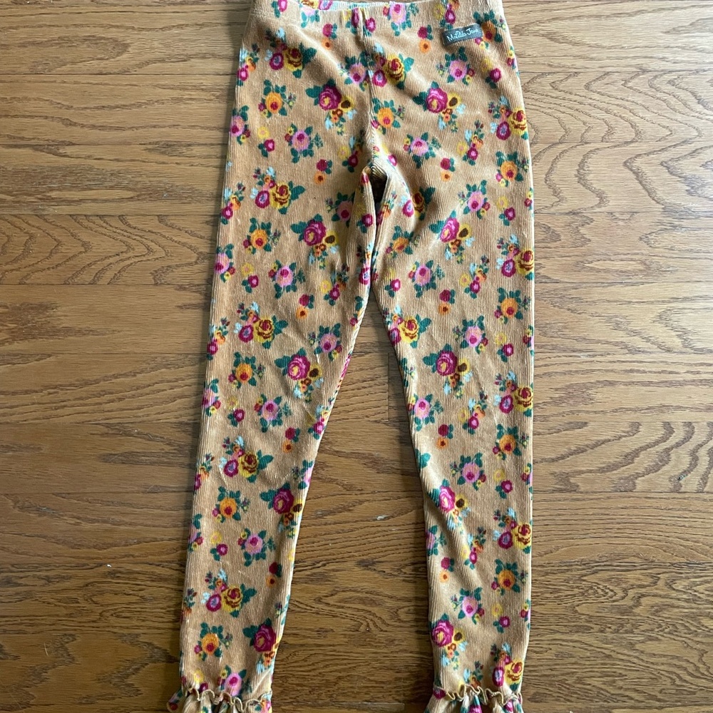 Matilda Jane Pink and Orange Floral Leggings